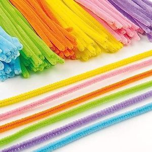 Baker Ross pijpenreiniger - kleurrijk - paaskleuren - voor kinderen om te knutselen en te decoreren - 120 stuks