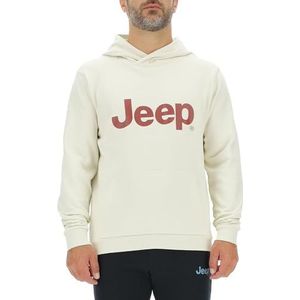 JEEP O102886-W497 J Heren Hoodie - Grote Print J23W Heren Birch White S