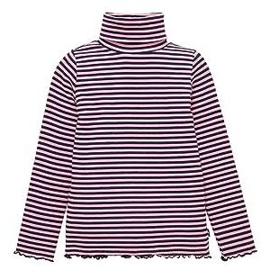 TOM TAILOR T-shirt met lange mouwen voor meisjes, 33999 - Roze Dark Blue Stripe, 104/110 cm