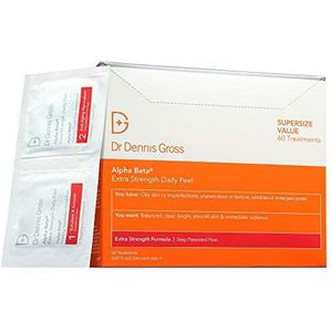 Dr. Dennis Gross Alpha Beta Daily Peel Extra Strength Formula Packettes, per stuk verpakt (60 x 2,2 ml)