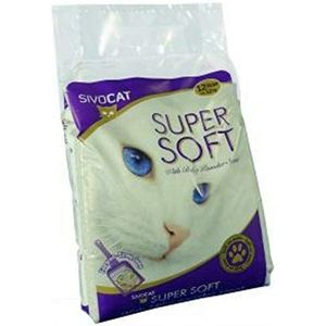 SivoCat 123002 kattenstrooi Sivo Soft plus babypoedergeur, 12 L