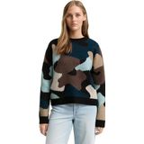 Tom Tailor - 1047901 - Sweatshirt - Met Ronde Hals - Abstract Patroon