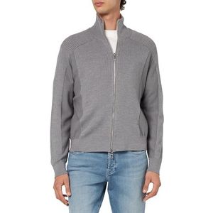 Armani Exchange Heren The Grid, Sustainable, Logo Zip Cardigan Sweater, Eiffeltoren, XS