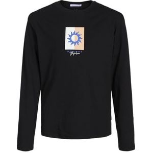 JACK&JONES JUNIOR JORMARBELLA Branding Tee LS Crew N JNR, zwart, 128 cm