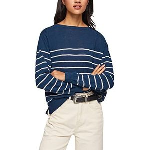 Pepe Jeans Dames Tova lange mouwen breien, Blauw (Oceaan), XS