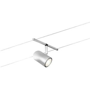 Paulmann 94466 kabelsysteem cup enkele spot max. 10 W chroom mat, chroom kunststof, metalen rail GU5,3