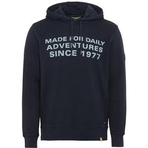 camel active Sweatshirt met capuchon voor heren, Nacht Blauw, M