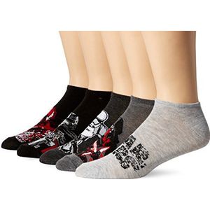 Star Wars Episode 8 Heren 5 Pack No Show, Black Prime Fits Sock Maat 10-13; Past Schoenmaat 6,5-12,5, Black Prime, Fits sock size 10-13; Fits Shoe Size 6.5-12.5