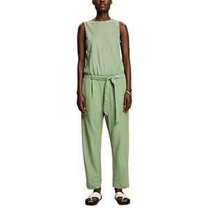 Esprit Collection Lenzing™ Ecovero Lange onesie met riem, pale kaki, XS