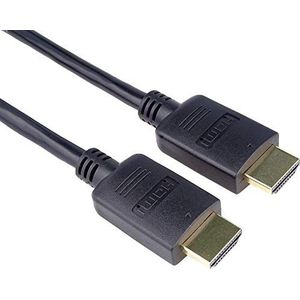 PremiumCord 4K High Speed Certified HDMI 2.0b-kabel M/M 18 Gbps met Ethernet, compatibel met video 4K @60Hz, Deep Color, 3D, ARC, HDR, Dolby TrueHD, vergulde aansluitingen, zwart, 1 m