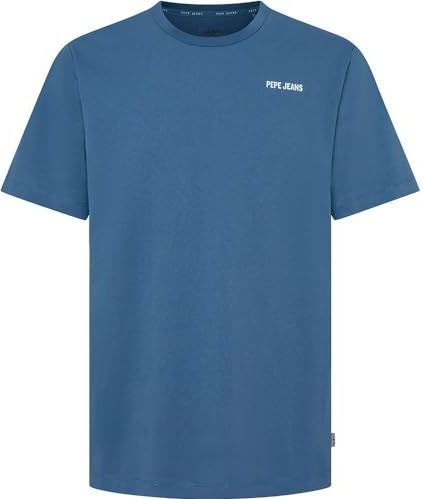 Pepe Jeans - PM509426 Aaron - T-shirt - Blauw - Biologisch Katoen