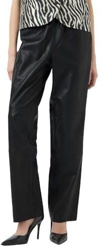 Yas - Sophie - Hoge Taille Broek - Leren Broek