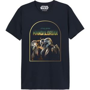 Star Wars Mandalorian Archer Warrior MESWMANTS190 T-shirt voor heren, marineblauw, maat S, Marineblauw, S