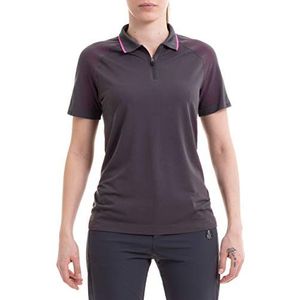 BYC FOR.BICY Adventure Tailored Poloshirt voor dames, titanium/fuchsia, L