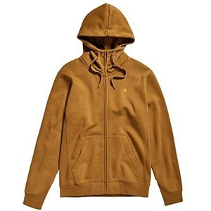 G-STAR RAW Premium Core Hooded Zip Sweatshirt heren, Bruin (Oxide Ocre C235-1329), M