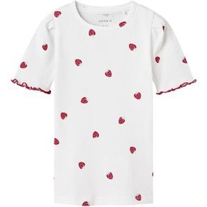 Name It - Nmfjillie XSL - T-shirt - Wit - Kinderen - Korte Mouwen