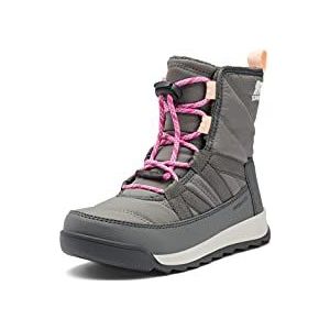 Sorel KIDS WHITNEY II KANT WATERDICHTE Unisex Kids Casual Winter Laarzen, Grijs (Quarry x Grill) - Jeugd, 6 UK, Grijze steengroeve X Grill Jeugd, 39 EU