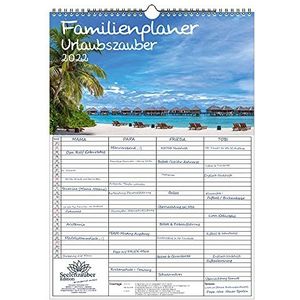Seelenzauber Familieplanner - Vakantie Magie DIN A3-Kalender Voor 2022 Verre Landen En Vakantiedromen