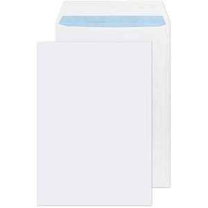 Blake Puur dagelijks 254 x 178 mm 100 gsm Pocket Gummed Enveloppen (2086) Wit - Pack van 500