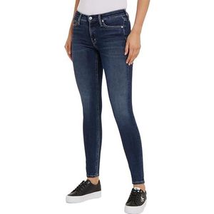 Calvin Klein Jeans Dames Mid Rise Skinny Broek, Denim Donker, 32W / 30L