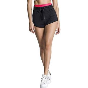 Gianni Kavanagh Black Neon Coral Pink Shorts Dames