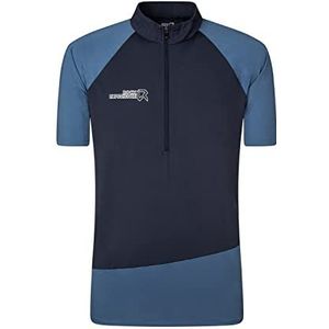 Merlin - Ss Hz T-shirt - T-shirt - Tweekleurig - Ademend - Halve Ritssluiting