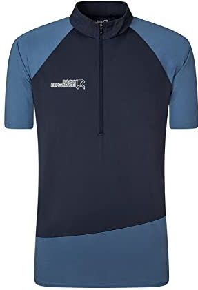 Merlin - Ss Hz T-shirt - T-shirt - Tweekleurig - Ademend - Halve Ritssluiting