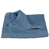roba - Seashells - Babydeken - Indigo - 80 x 80 cm - GOTS & Oeko Tex 100 gecertificeerd