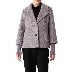 COMMA - Tussenjas - Grijs - Klassieke Mantel - Knoopsluiting - Licht Gevoerd