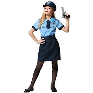 Atosa Kostuum politie meisjes kinderen uniform 7 tot 9 jaar