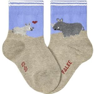 FALKE Uniseks-baby Sokken Baby Rhino Love B So katoen gedessineerd 1 paar, Blauw Light Blue 6755, 80-92