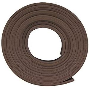Amig - Tochtstrip van rubber, ter voorkoming van luchtstromen door rooster op deuren en ramen en schuifdeuren - 6 meter op 2 3 m strips · kleur bruin | holle isolatie 1-3,5 mm