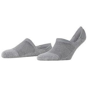 Burlington Dames Liner sokken Athleisure W IN Ademend Sneldrogend Onzichtbar eenkleurig 1 Paar, Grijs (Light Grey Melange 3775), 35-38