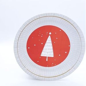 LE NAPPAGE ARTS DE LA TABLE 8 kartonnen borden diameter 23 cm 100% natuur betoverd bos