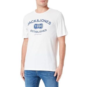 JACK & JONES T-shirt voor heren, cloud dancer, S