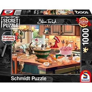 Schmidt Spiele 59919 Geheime puzzel, aan de keukentafel, 1000 stukjes