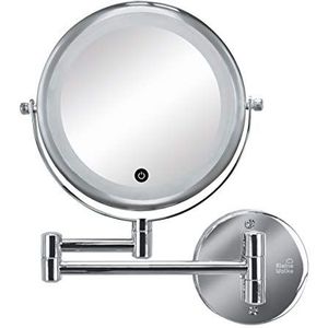 Lumi Mirror - Make-Upspiegel - Wandmontage - Metaal/Glas - LED - 1/7-Voudige Vergroting