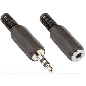 Bandridge 3.5mm Stereo Male Connector - 3.5mm Stereo Female Connector