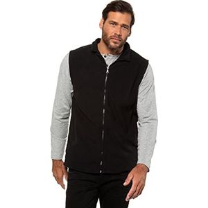 JP 1880 Heren grote maten grote maten menswear L-8XL fleece vest, outdoor, opstaande kraag, tot 8 XL 723305, zwart, L