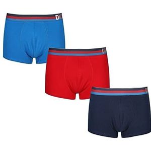 DKNY Heren DKNY Heren Super Zachte Modale & Katoen Mix Ondergoed Boxer Shorts, Navy/Rood, S UK, marine/Rood, S