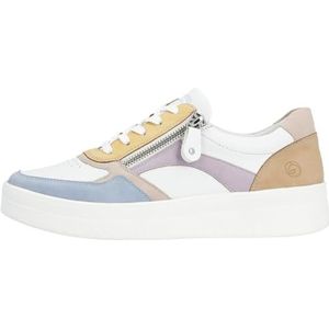 Remonte D0J01 Sneakers voor dames, aqua/wit/roze/sun/mauve/tan/wit/83, 39 EU, Aqua White Rose Sun Mauve Tan wit 83, 39 EU