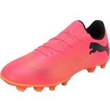 PUMA Future 7 Play Fg/Ag voetbalschoen voor heren, Sunset Glow PUMA Black Sun Stream, 42 EU