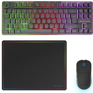 Mars Gaming - MCPWTKL - Draadloze Gaming Combo - Toetsenbord en Muis