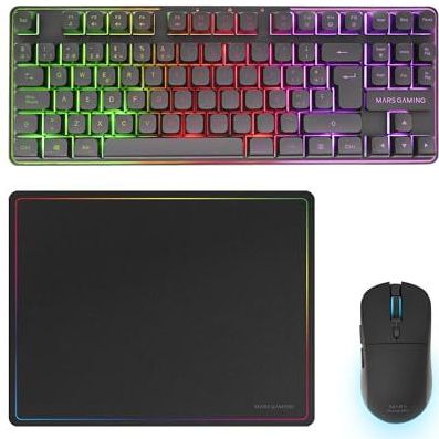 Mars Gaming - MCPWTKL - Draadloze Gaming Combo - Toetsenbord en Muis