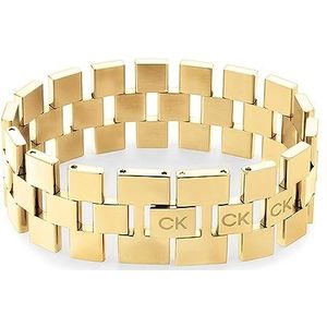 Calvin Klein Link Armbanden voor Dames GEOMETRIC Collectie, Eén maat, Roestvrij staal, Geen edelsteen