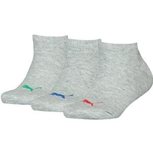 PUMA Uniseks onzichtbare footie broek voor kinderen, Mélange/rood/blauw, 39-42
