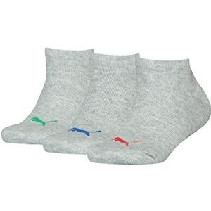 PUMA Uniseks onzichtbare footie broek voor kinderen, Mélange/rood/blauw, 31-34