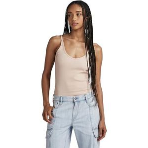 G-STAR RAW Body Suit met spaghettibandjes, geribbeld, Beige (Moonlight D24509-d595-g287), S