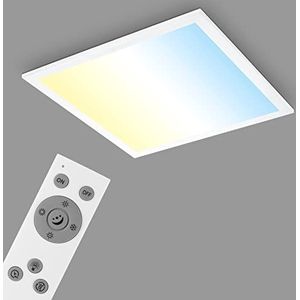BRILONER - LED plafondlamp CCT, LED plafondlamp, kleurtemperatuurregeling, dimbaar, incl. afstandsbediening, wit