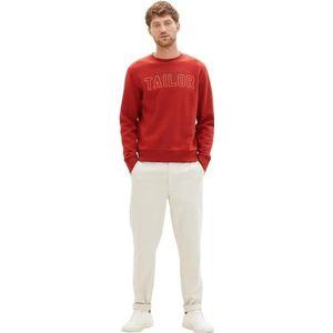 TOM KLEERMAKER Basic herensweatshirt met ronde hals en logoprint